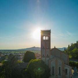 Visite de la ville fortifiée de Monselice au départ de Padoue