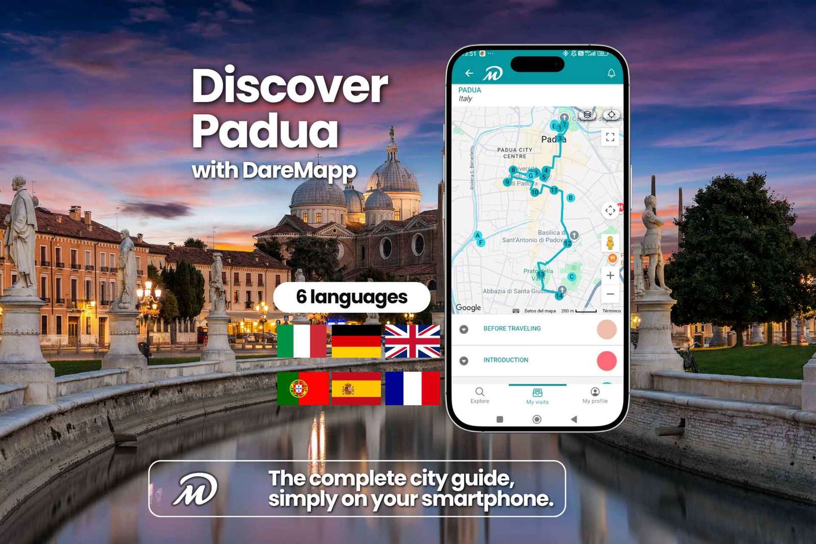 Padova: Városnézés mobiltelefonnal, idegenvezetővel